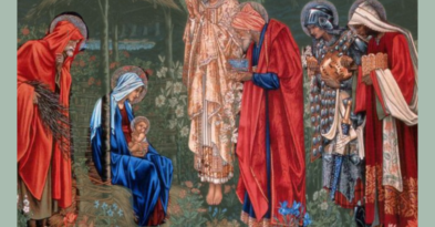 Epiphany healing – depiction of the wise ones bringing gifts