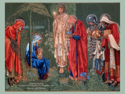Epiphany healing – depiction of the wise ones bringing gifts