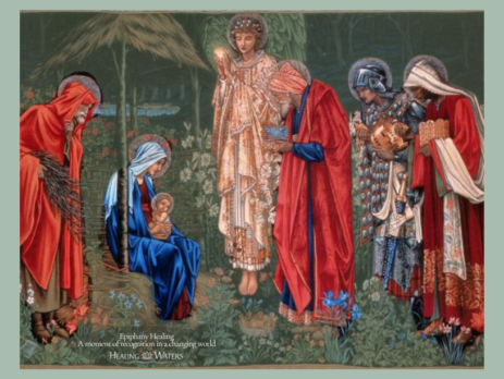 Epiphany healing – depiction of the wise ones bringing gifts